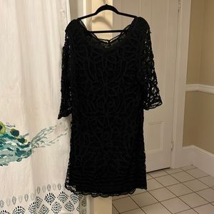 Black dress lace like